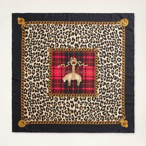 Brooks Brothers Silk Leopard Golden Fleece® Chain Scarf